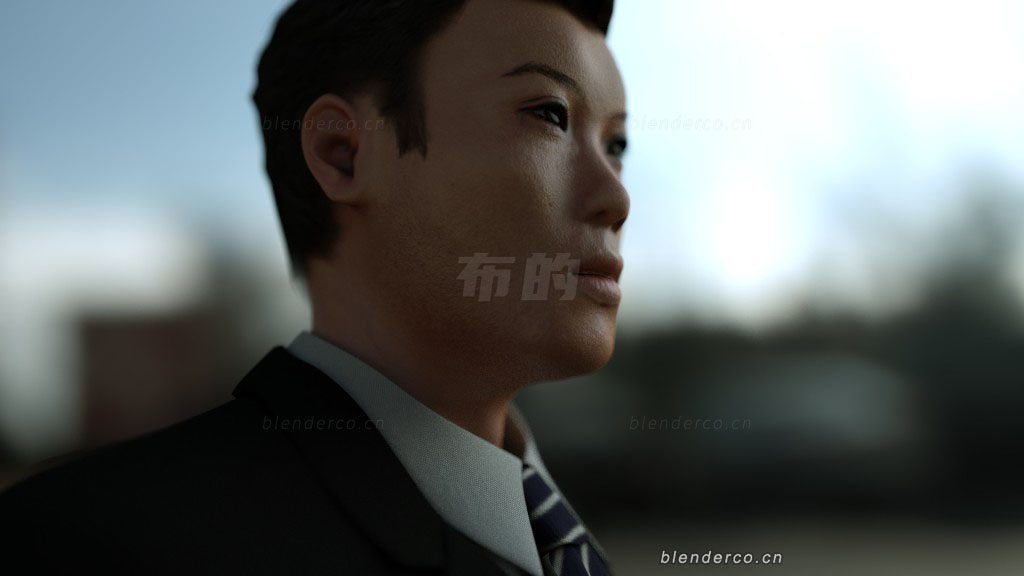 Blender亚洲男人角色人物模型