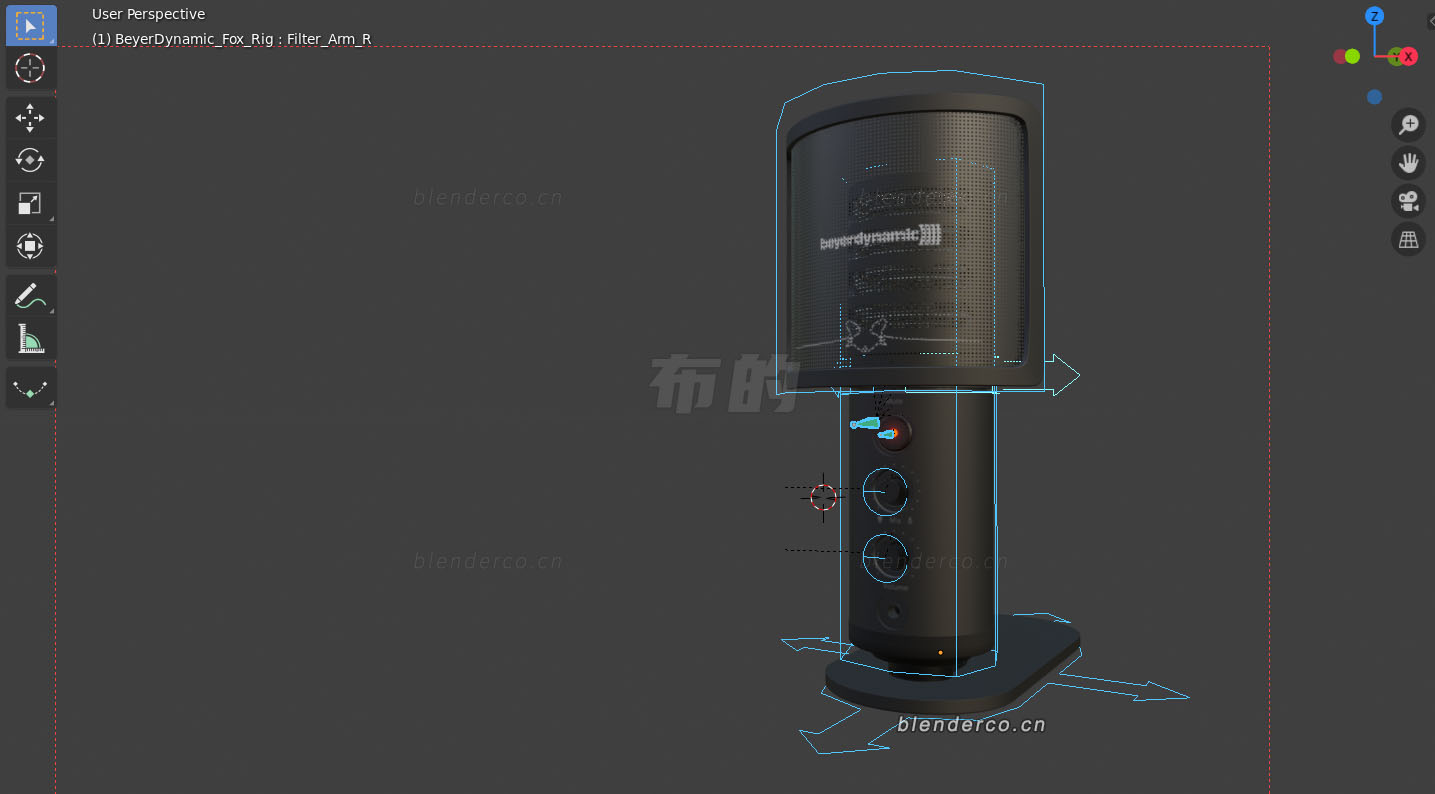 blender麦克风模型-群友分享-作者不清，知道的留言