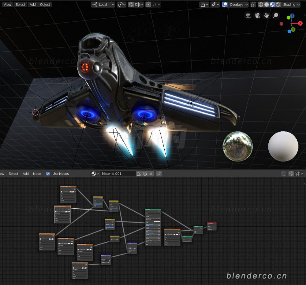 blender太空舱星际飞船星舰银河舰队模型-群友投稿，作者不详，知道的话留言02