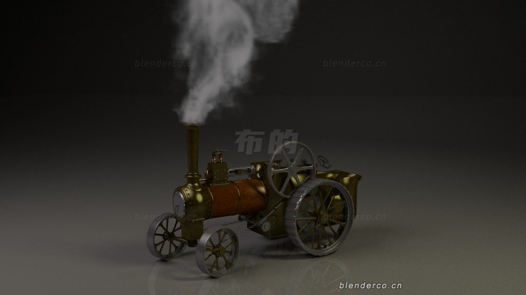 Blender蒸汽车模型