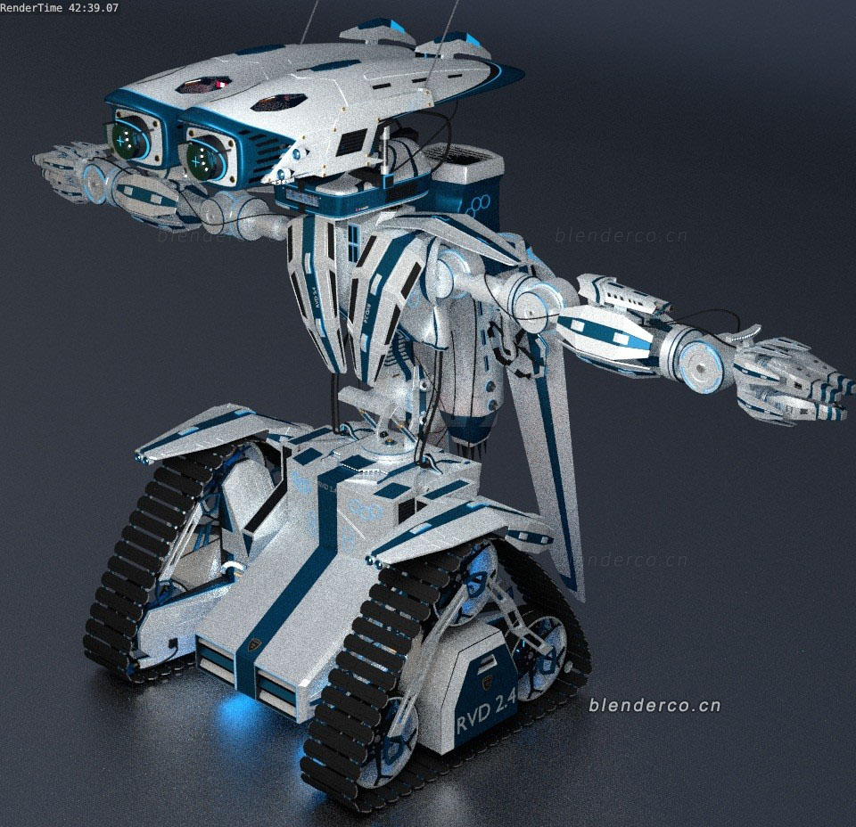 Blender机甲机器人模型