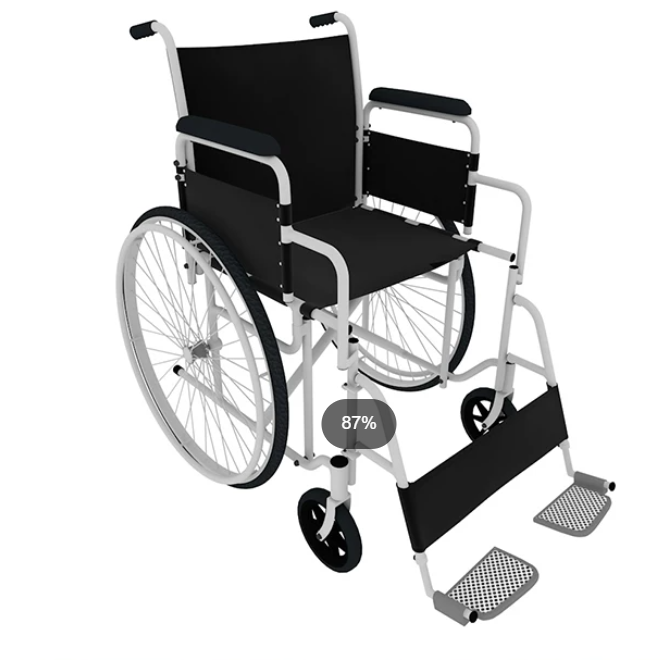 C4D FBX STL OBJ Blender Maya医疗器械手动轮椅三维3D模型素材-cg男孩