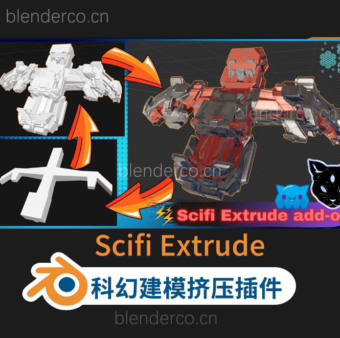 Scifi Extrude科幻挤压插件-群友匿名分享