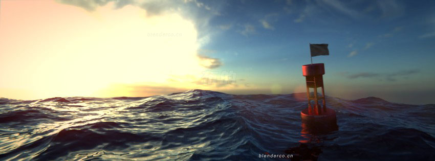 Blender布的-blender海面海平线浮漂