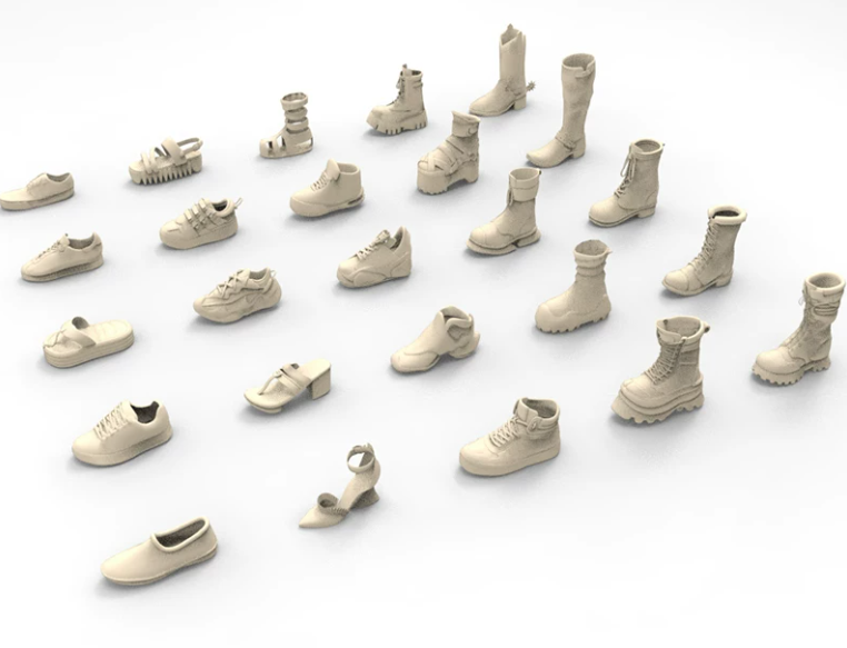 C4D FBX STL OBJ Blender女性卡通鞋子凉鞋运动鞋靴子高跟鞋模型-cg男孩