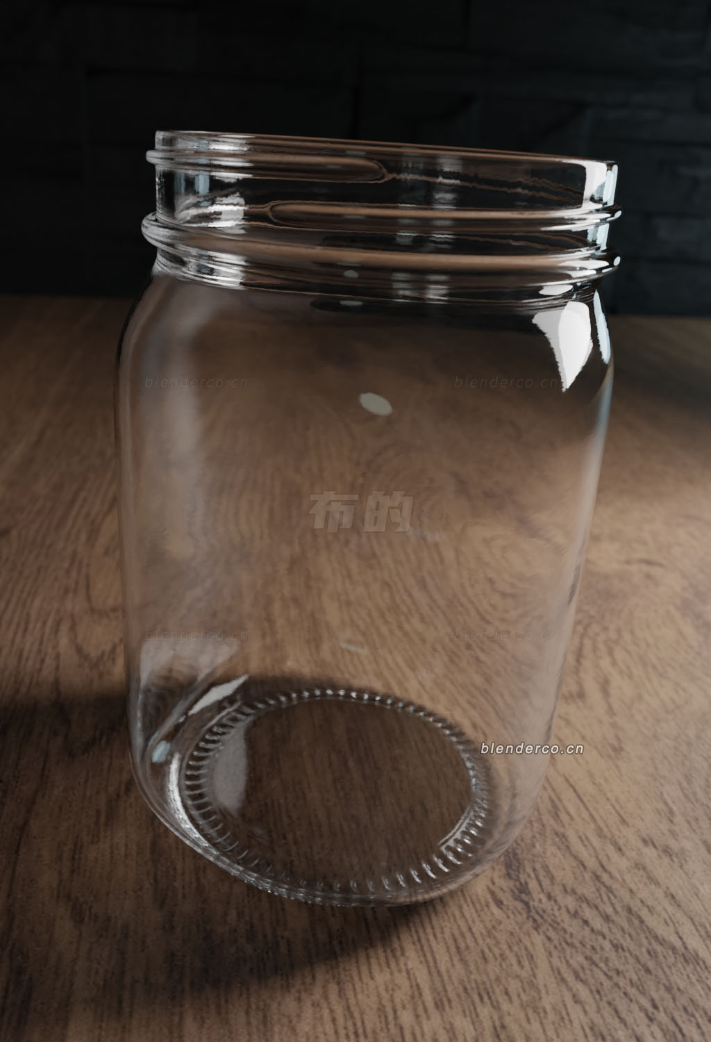 Blender玻璃罐模型