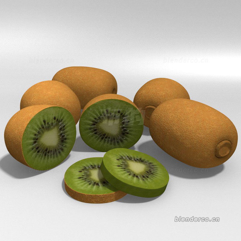 Blender水果猕猴桃模型