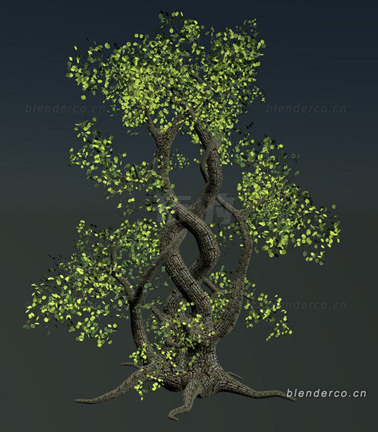 blender大树模型blender布的