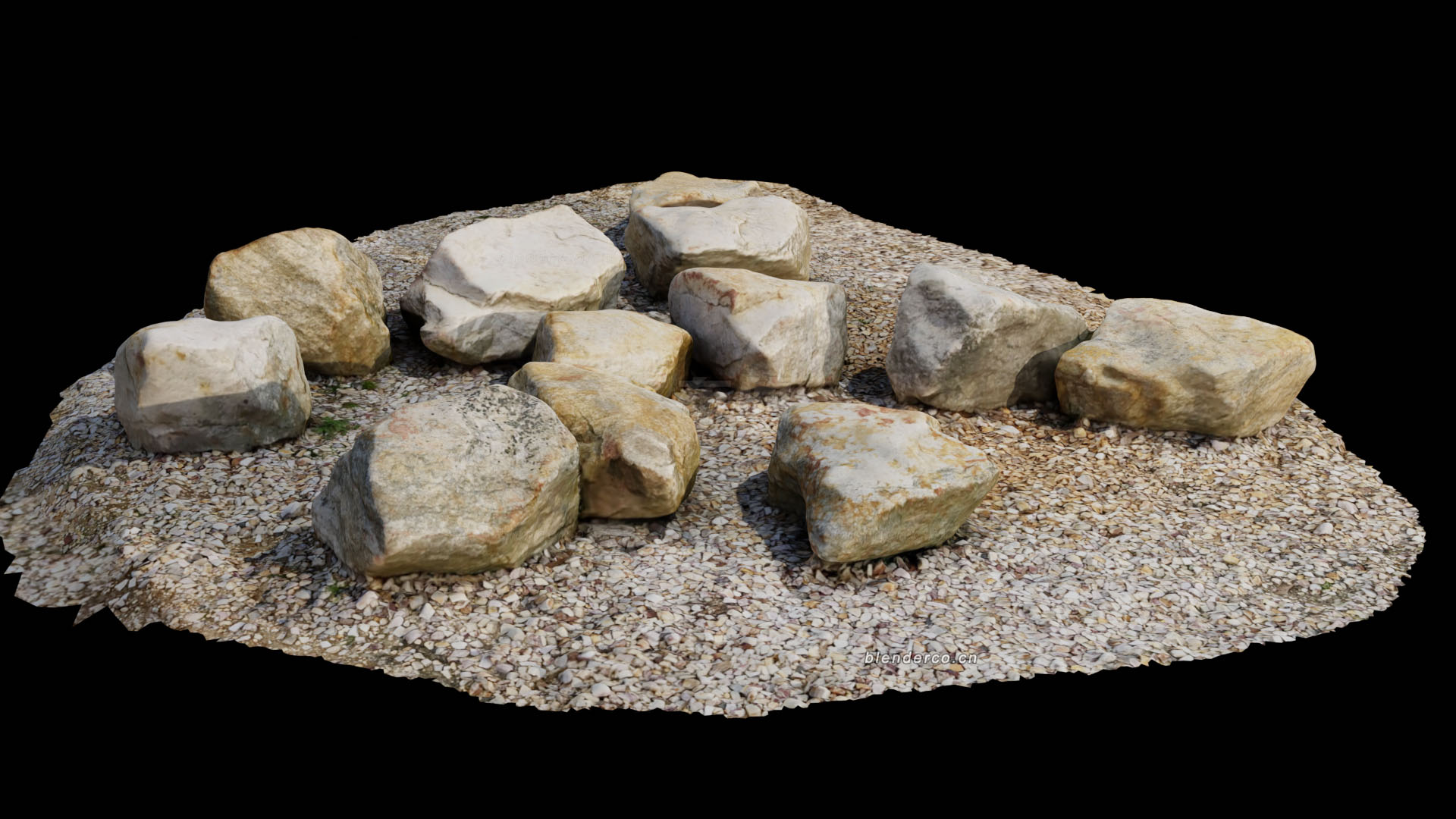 Blender岩石模型