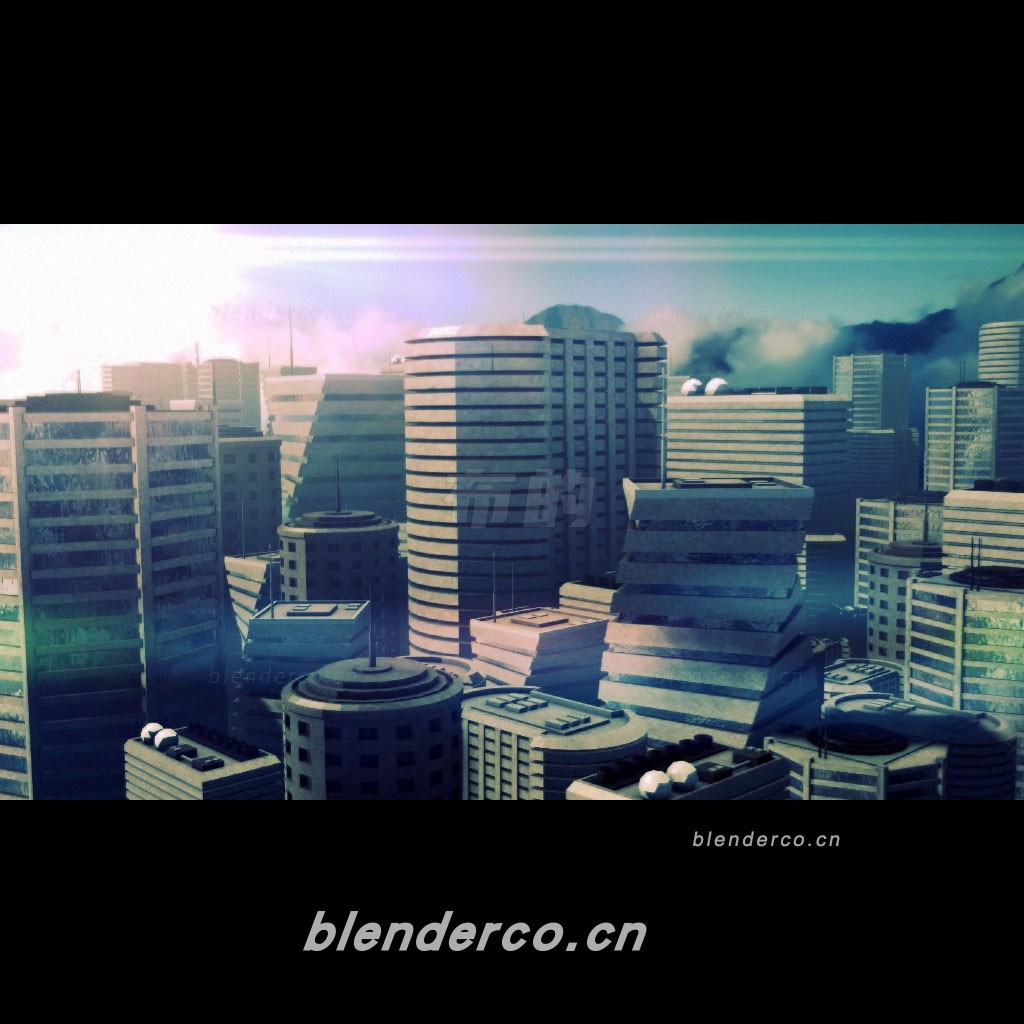 blender城市建筑场景模型-群友分享-作者不清楚，知道的留言。