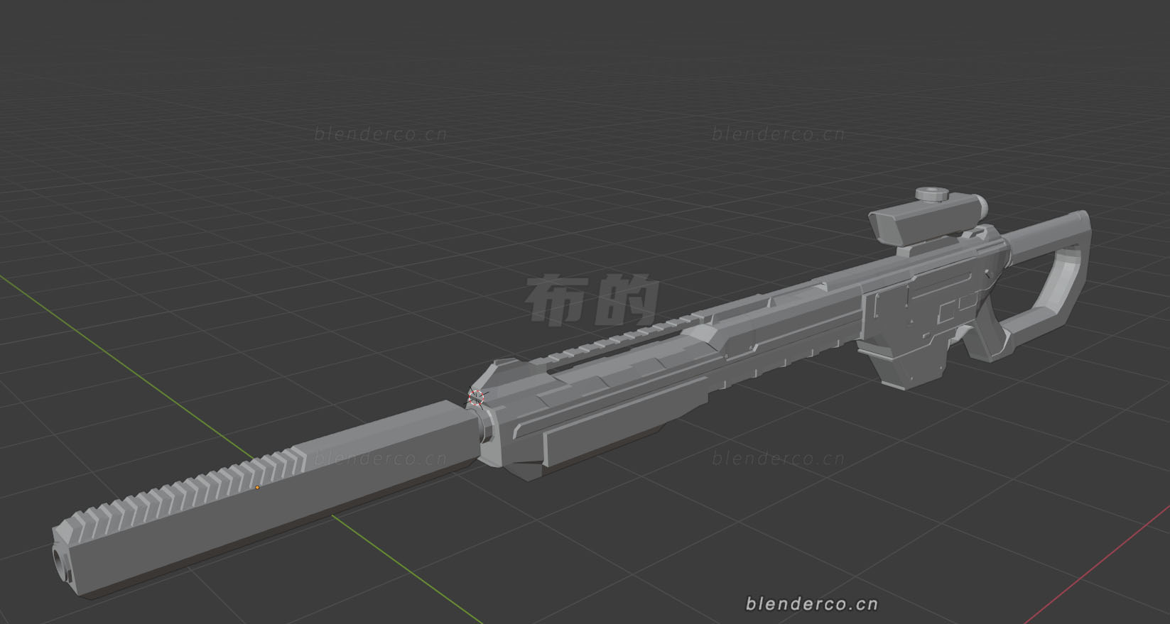 Blender狙击枪模型