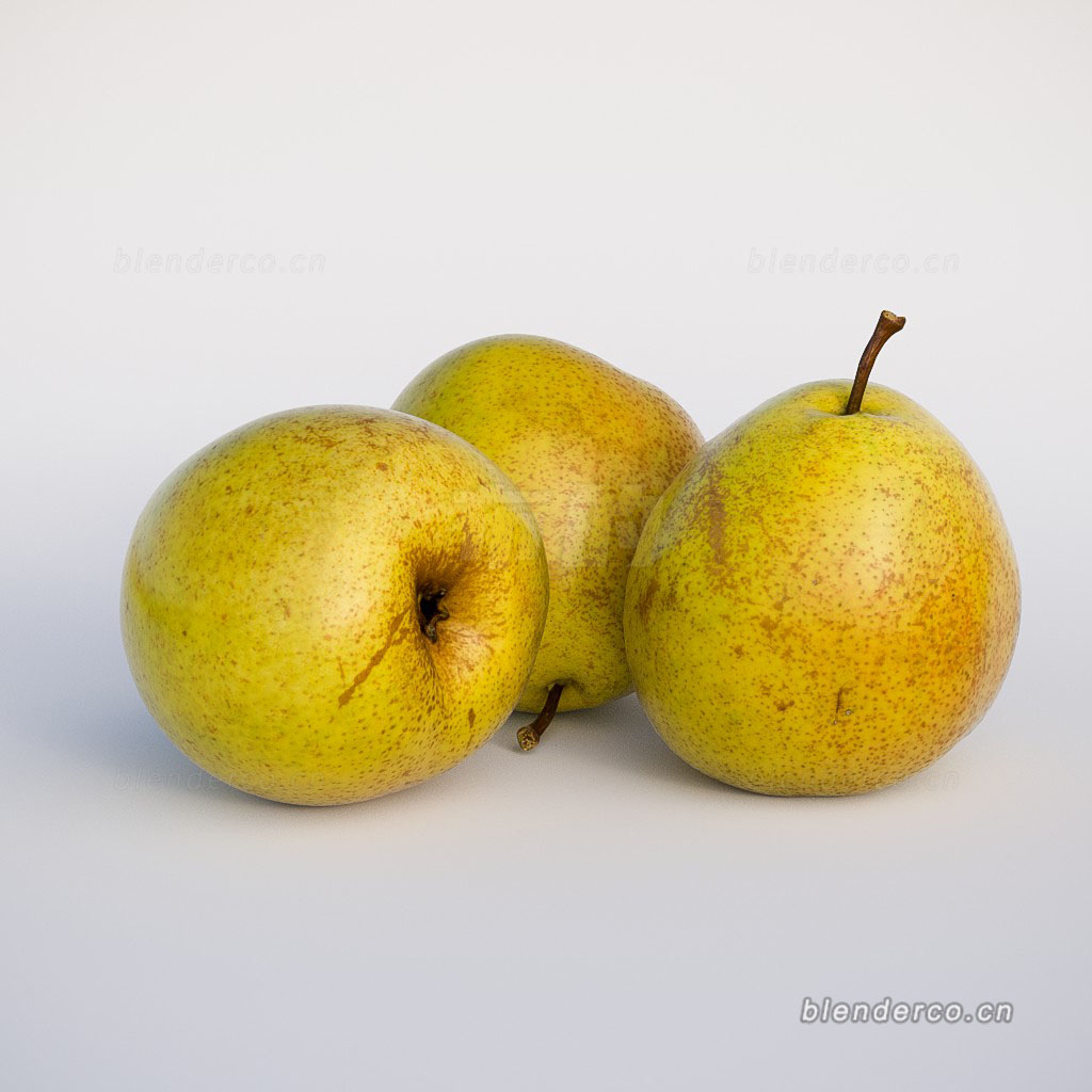 Blender水果梨模型