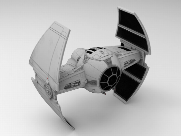 C4D科幻飞机FBX宇宙飞船STL素材OBJ素材Blender飞行器球形战机3D