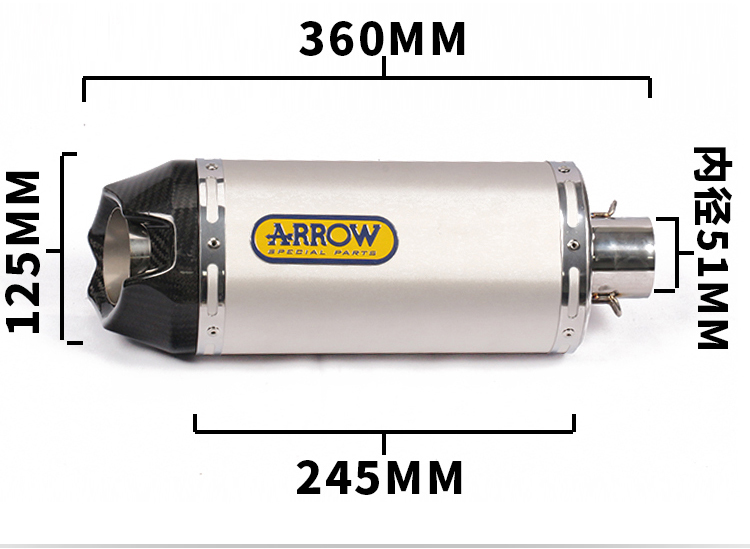 Ống xả xe máy Wrigley ZX10R Huanglong 600 GSX750 er6n CBR500 K8 ống khói chiên đường phố - Ống xả xe máy cổ pô xe wave