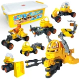 Конструктор, игрушечная машина, самосвал, игрушка, 3-6 лет