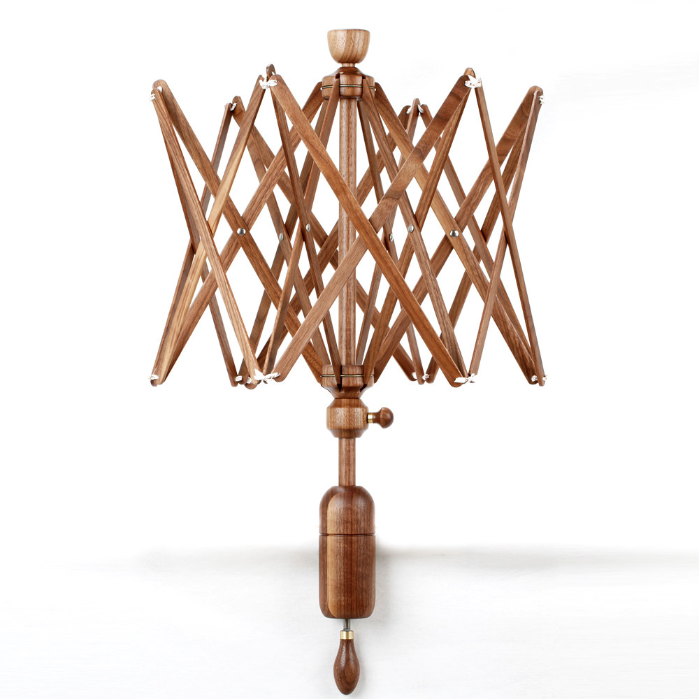 Wuge] Wooden wool umbrella support umbrella frame wire support hand winding machine supporting wire frame wool weaving tool