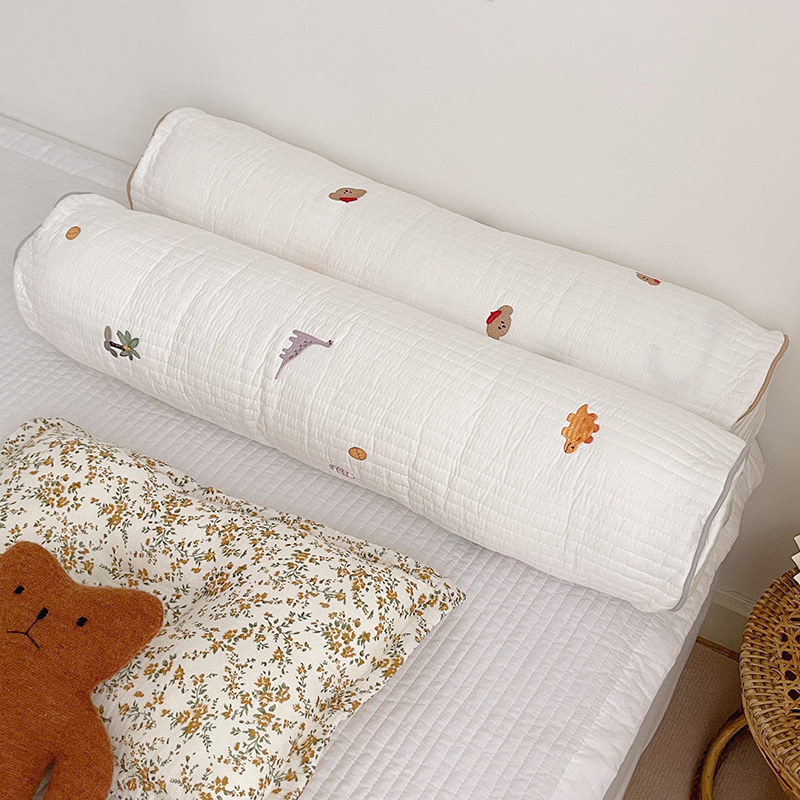 Removable washable baby appeasement Pillow Cylindrical Leaning Pillow Beds Walled Pure Cotton Baby Boy Sleeping Clip Leg Side Sleeping Back Cushion Antico-Taobao