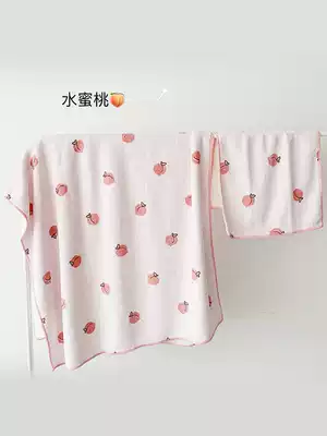 Baby children's bath towel Newborn baby super soft absorbent towel Cartoon quick-drying children's bathrobe Towel blanket Nap blanket