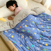 Baby children thick bean is kindergarten autumn and winter cover is baby warm cover blanket cartoon Four Seasons Universal