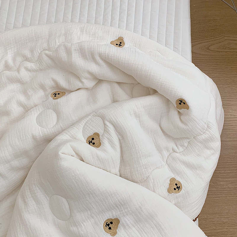 Baby Pure Cotton Cotton Cloth Cotton Quilted Children Kindergarten Afternoon Nap Baby Spring Autumn Quilted By Cotton Quilt All Season Universal Softness-Taobao