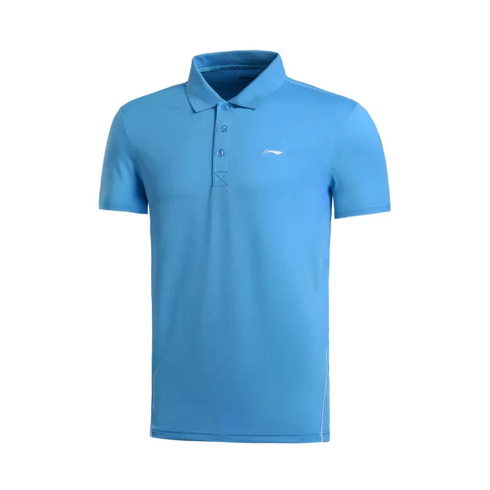 Li Ning ngắn tay polo áo sơ mi nam giản dị ve áo thoáng khí và nhanh chóng làm khô thể thao áo sơ mi nam nhóm mua tùy chỉnh làm việc quần áo