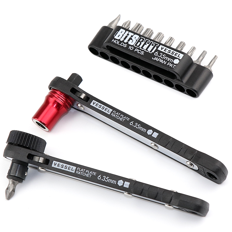 Japanese VESSEL Vevey TD - 70 Ratcher 11 Screwler Wrench Cross 2 Pieces One Word 5 Hexagon