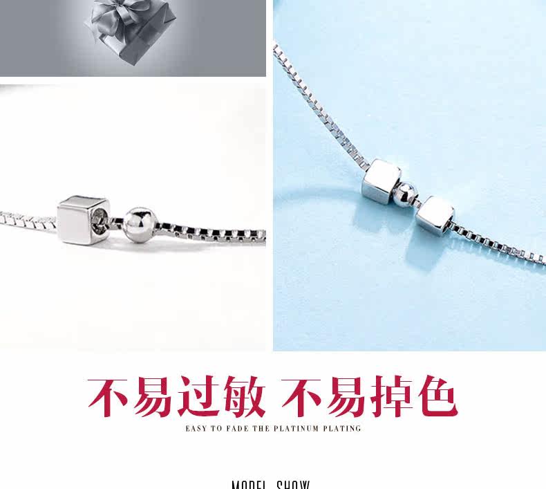 Bracelet de cheville Femme ZABRINA en Argenterie - Ref 3102082 Image 16