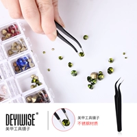 DEYIWISE Пинцет для маникюра, наклейки для ногтей, наклейка из нержавеющей стали