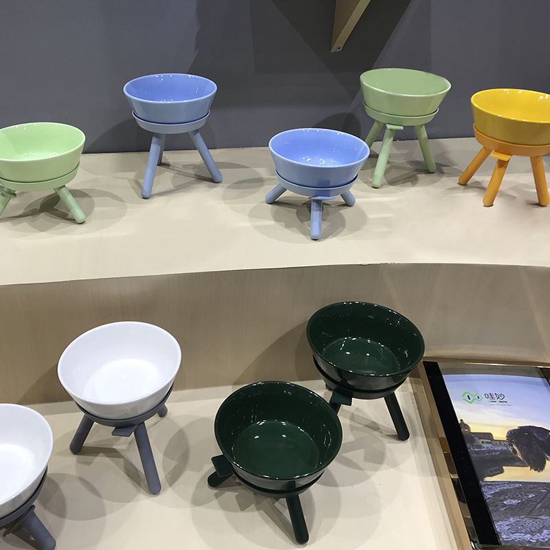 South Korean Inherment Olio Little Dinner Table Pet Food Basin Pet Pooch Cat Cutlery Cutlery Dish Rack