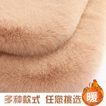 Car cushion winter like cashmere warm three - piece short plush unreliable back 2022 new cushion master monolithic