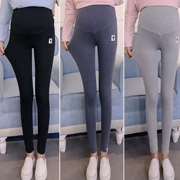 Quần bà bầu mùa thu 2018 mẫu thời trang mới của Hàn Quốc áo thun cotton nâng bụng quần legging mặc size lớn mùa thu