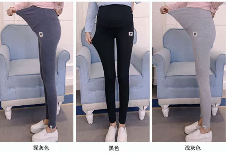Phụ nữ mang bầu mùa thu đông phù hợp với người mẫu thời trang 2018 mới thả lỏng áo mẹ sọc dài cộng với áo hai dây nhung váy bầu thu đông