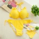 Bộ bikini màu xanh lá cây huỳnh quang đơn gốc Âu Mỹ, bộ ngực lớn và nhỏ tụ họp để trình diễn áo tắm mỏng đi nghỉ mát trên bãi biển Áo tắm suối nước nóng - Bikinis