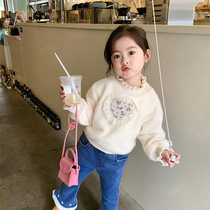 Girl Agaric Edges Plus Fluff Coat 21 Winter Han Edition Womens Treasure Love Lace Side Thickened Imitation Ferret Fur Coat Head Sweater