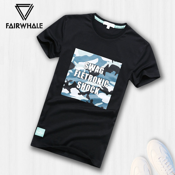 Mark Fairwhale 马克华菲 18年夏季新款 纯棉 修身潮流男式T恤 聚划算+天猫优惠券折后￥108包邮（￥168-60）