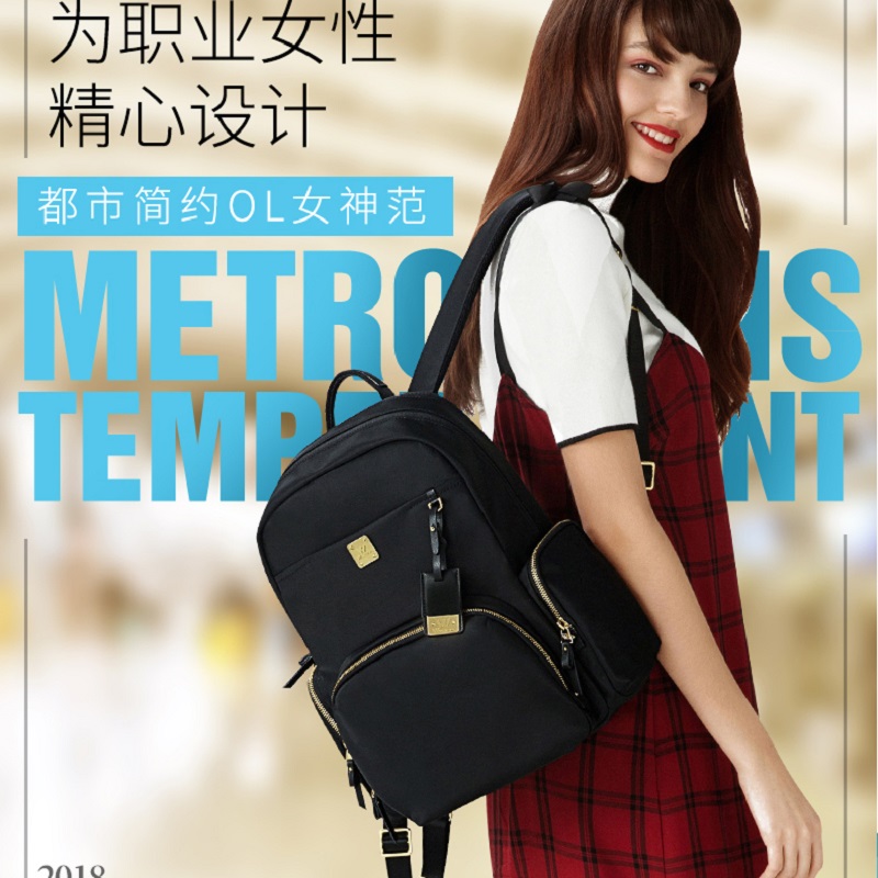 Computer Bag Woman Double Shoulder 15 6 Inch Brief Fashion Cute Business Workplace Big Capacity Black Notebook