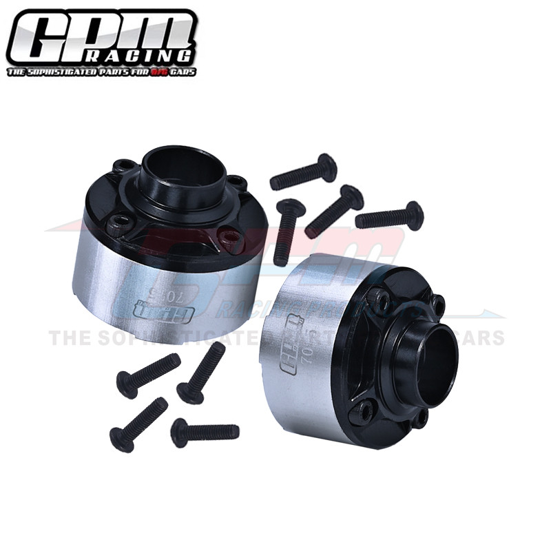 Juego De Cajas De Diferenciales GPM Para Traxxas XRT Y X-Maxx - Acero Al Carbono Y Aluminio 7075
