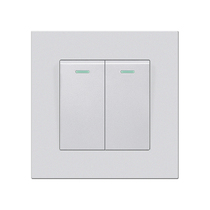 Switch socket type 86 wall concealed household 16a panel one open single double control multi-control home decoration socket pc silver