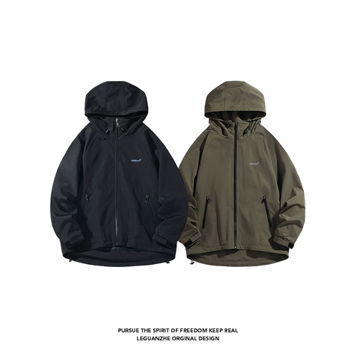 Осенняя японская дорожная спортивная куртка, свободный крой