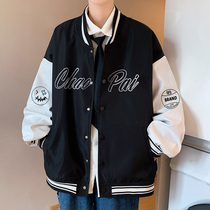 American baseball uniform for mens spring and autumn with loose ruffes and handsome jacket jacket trendy vibe for youth blouses