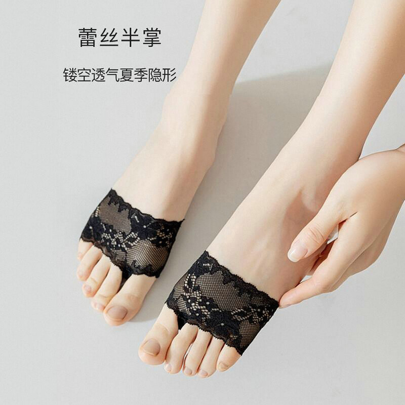 Summer High-Heeled Shoe Socks for Women, Half-Length Socks, Split-Toe Forefoot Socks, Anti-Chafing Half-Length Lace Sandals, Slippers, Invisible Socks Summer High-Heeled Shoe Socks for Women, Half-Length Socks, Split-Toe Forefoot Socks, Anti-Chafing Half-Length Lace Sandals, Slippers, Invisible Socks