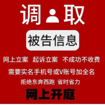 Enterprise industrial and commercial internal file inquiry remote court hearings household registration retrieval remote collaborative case handling