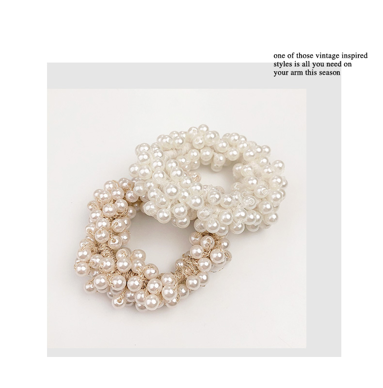 Couple Fashion Artificial Pearl Hair Tie display picture 3