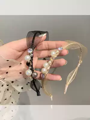 Joker Advanced Hair card hairband female summer Net red 2021 New headdress retro French Super fairy Air hair hoop