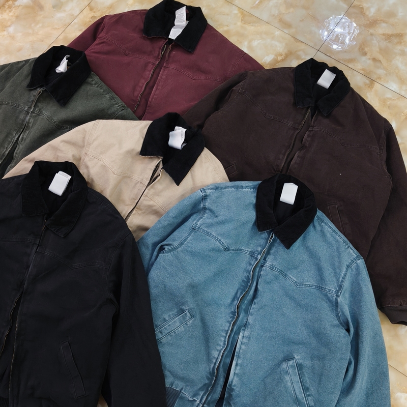Heavy! J14 Santa Fe Cotton Jacket, Heavy-Duty Washed Vintage Canvas, Kaha Workwear, Boxy Thick Style, Extra Loose Fit Jacket