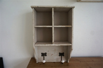 Foreign trade exports isolated home groceries wooden made old wall hanging decorative cabinets