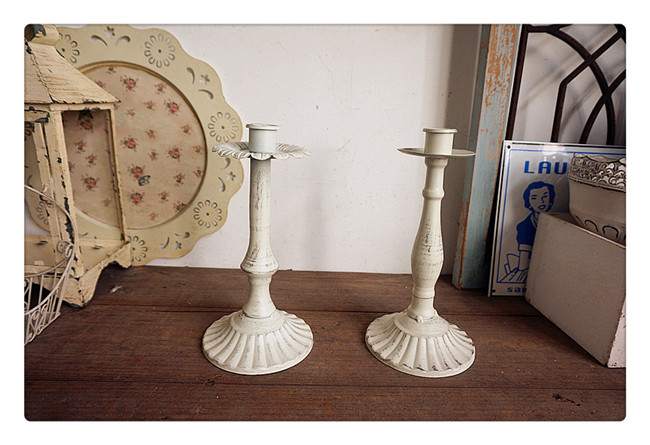 Foreign Trade Export Lonelland Garden Groceries Iron Art Doing Old Candle Holders FLORAL TABLETOP PENDULUM PIECES