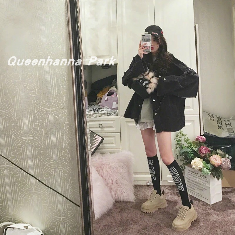 Mùa xuân và mùa thu 2019 phiên bản Hàn Quốc của kiểu đầu tròn nguyên bản kiểu châu Âu và châu Âu, giày đế dày, đế dày với giày đế thấp giày da nữ