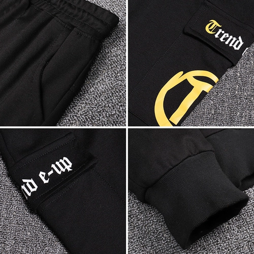 Осенние детские штаны для мальчиков, сезон 2021, детская одежда, в западном стиле