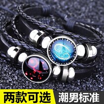 12 constellation bracelet mens and womens fashion jewelry hand rope Tide people luminous personality bracelet couple birthday gift